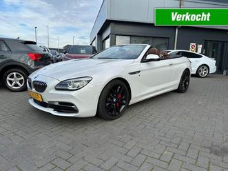 bmw 6-serie cabrio - 640i high executive navi leder 63000 km