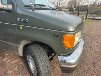 ford e350 6.8litr v10, dubbel cabine, volleder, zeer goed oh — bestelauto's — marktplaats