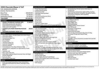 2020 chevrolet blazer 3lt