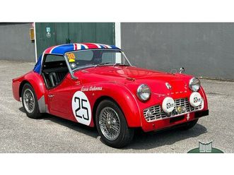 1960 triumph tr3 rouge manuel, 4 vitesses conduite à gauc...