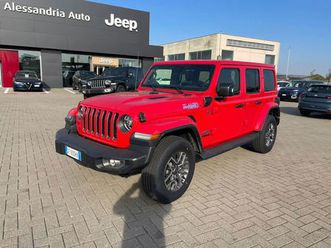 jeep wrangler unlimited 2.0 phev atx 4xe sahara del 2021 usata a alessandria