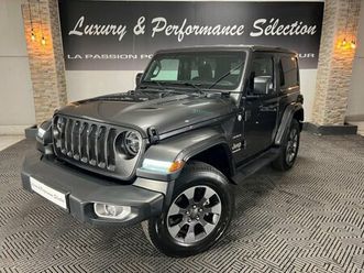 jeep wrangler 3 portes jl 2.2 200ch 4x4 sahara - 57000km - 4 places pas de malus