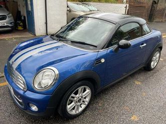 2013 mini coupe 1.6 cooper 3dr coupe petrol manual