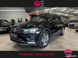 volkswagen tiguan 2.0 tdi bluemotion - 190 - bv dsg 7 carat 4motion phase 1 / garantie 12 mois