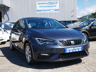 seat leon style business dsg7 automatique 1.5 tgi 130cv 47650km d origine 1ere main park assist gps ct ok 2027 gtie 1 an