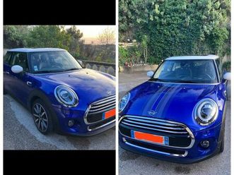mini cooper heddon street 136 ch bva7 toit panoramique / caméra / affichage tête haute / cuir noir / couleur: starlight blue
