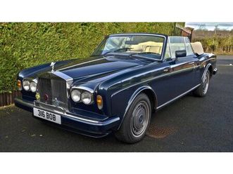 1990 rolls royce corniche bleu manuel conduite à droite i...