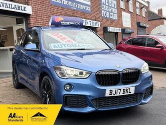bmw x1 xdrive20d m sport bal after £1000 px allowance £11990 t&c 4x4 sat-nav cruise control rear parking sensors blu