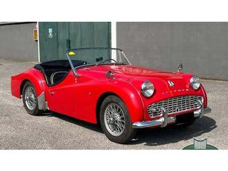 1961 triumph tr3 rouge manuel, 4 vitesses conduite à gauc...