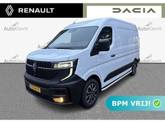 renault master t35 2.0 dci 150 l2h2 advance - demo / lm velgen / side-bars / betimmering / vierseizoenbanden / camera / reservewiel / draadloze oplader voor sma