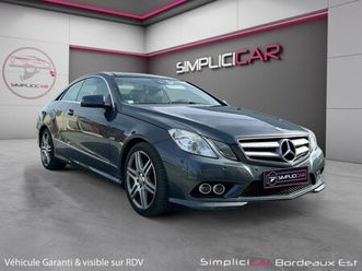 mercedes classe e coupe 350 cdi blueefficiency executive a toit panoramique clim sièges électrique gps bluetooth
