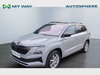 skoda karoq sportline*boite auto*gps*caméra*toit pano*carplay*sièges av chauff