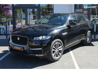 jaguar f-pace r-sport - 2.0l d180 180cv 2wd - cam recul - sieges elec/memoire - inter cuir