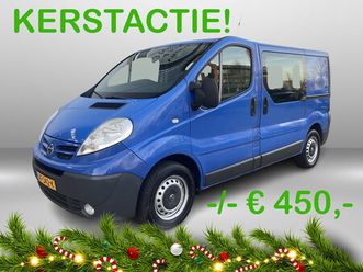 nissan primastar - 2.0 dci l1h1 dc visia airco | extra zware veren | dubbele schuifdeur | trekhaak | 3 persoo