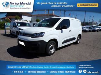 citroen berlingo driver 100cv 3 places équipé casiers bois
