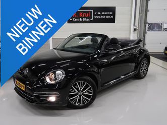volkswagen beetle cabriolet 1.2 tsi sound airco-ecc navigatie app connect sportvelgen 17 inch parkeersensoren windscherm afdekhoes boekjes aanwezig 2017 facelif