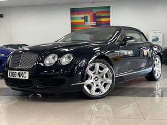 2008 08 bentley continental 6.0 w12 gtc convertible 2dr petrol auto 4wd euro 4 (