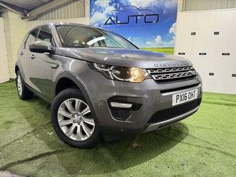 land rover discovery sport 2.0 td4 se tech suv 5dr diesel manual 4wd euro 6 (start/stop) (180 ps)