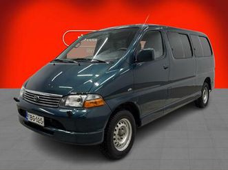 toyota hiace 2,5 d4d 100 4ov pitkä dx-bussi - 9-paikkainen, ilmastointi, siisti alusta, kahdet renkaat, katsastettu 10/25, huoltokirja, viimeisin huolto tehty 6