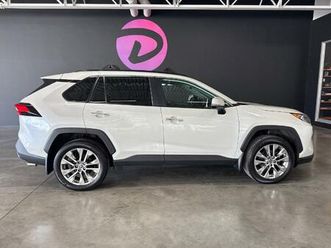 2021 toyota rav4 limited white awd sunroof leather seats mags 1 own