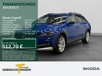 skoda superb combi 2.0 tdi scout matrix ahk assist kam