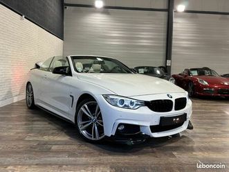 bmw serie 4 cabriolet f33 428i m sport 245 ch carplay + pack mémoire + echapp sport à valve