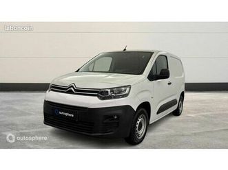 citroen berlingo van véhicule utilitaire ou société m 650kg bluehdi 100 s&s club bvm5