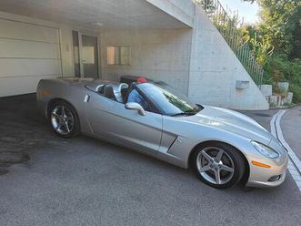chevrolet corvette c6 cabriolet, v8, 404 ps, automat, silber