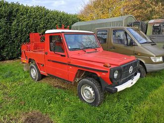 feuerwehr mercedes puch 230 ge mit nur 14000km und pumpe
