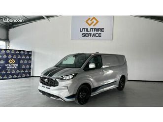 39 490 ht / nouveau ford transit custom sport 300 l1h1 2.0 ecoblue 170 cv bva gris lunaire / neuf / tva recuperable