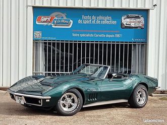 chevrolet corvette stingray cabriolet 1968, v8 327ci/350cv, bvm 4. en stock à arnage