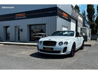 bentley continental gt gtc supersports w12 610 ch bva - immat fr - climatisation automatique - radar avant arr - softclose