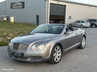bentley continental gtc / w12 560 ch / cuir intégral surpiqué / jantes 20” / full historique bentley / garantie 6 mois