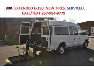 2010 ford e350 wheelchair van 80k clean inspected rear ramp