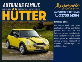 mini one, neuer batterie, tüv neu und neue allwetterreifen.