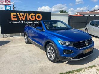 volkswagen t-roc cabriolet 1.5 tsi 150 ch evo style dsg7 origine france carplay camera sieges chauffants