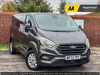 2022 ford transit custom 2.0tdci 320 l2h1 limited (170ps)(eu6dt) double cab-in-van auto