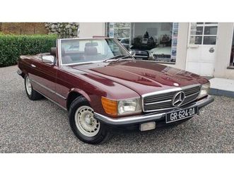 1985 mercedes 380 se rouge foncé automatique, 4 vitesses...