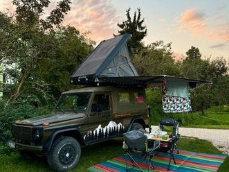 puch ge230 oldtimer mit dachzelt