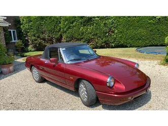 1992 alfa romeo spider rouge foncé manuel, 5 vitesses con...