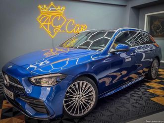 mercedes-benz c 220 station d 9g-tronic amg line agosto/22