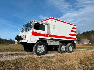 pinzgauer 712 m 6x6 steyr puch mit winde, standheizung & 6 ketten