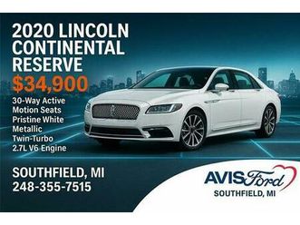 used 2020 lincoln continental reserve