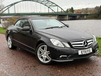 mercedes-benz e-class 5.5 e500 v8 sport cabriolet 2dr petrol g-tronic euro 5 (387 ps)