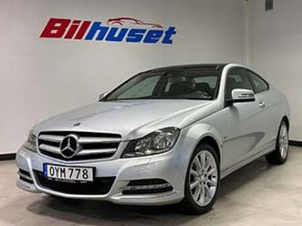 mercedes-benz c 180 coupé /panorama, navi /ränta fr. 1,95%