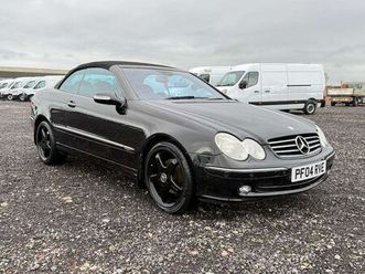 2004 mercedes-benz clk 2.6 clk240 avantgarde cabriolet auto