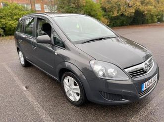 2014 vauxhall zafira 1.8i [120] exclusiv 5dr mpv petrol manual
