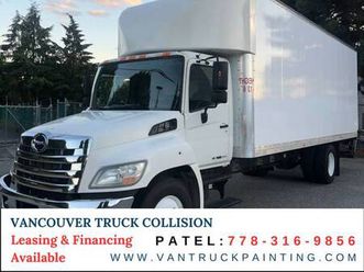 2014 hino 268, chrome grille and bumper