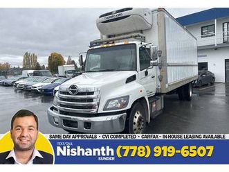 2019 hino 338 26' reefer + liftgate *safety inspected!