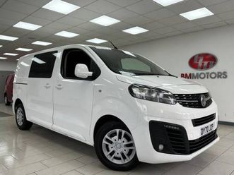2020 vauxhall vivaro 3100 2.0d 120ps sportive h1 d/cab panel van diesel manual